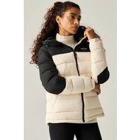 Regatta Women's Aldthorn Hooded Water-Repellent Insulating Padded Jacket in Cream | Size: 8