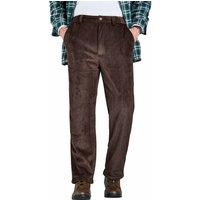 Pegasus Men's Sherpa Lined Corduroy Trousers in Brown | Size: 40R