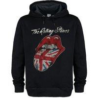 Amplified Men's UK Tongue The Rolling Stones Hoodie in Black | Size: Medium