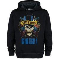 Amplified Men's Use Your Illusion 91 Tour Guns N Roses Hoodie in Black | Size: Medium