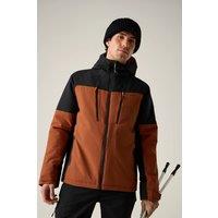 Regatta Men's Waterproof Hooded Highton Stretch Padded Jacket in Burnt Orange | Size: Large