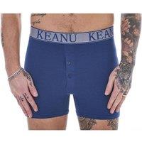 Keanu Men's Plain Boxer Shorts (Pack of 12) in Blue | Size: 2XL