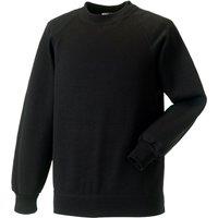 Jerzees Schoolwear Jerzees Schoolgear Raglan Sleeve Sweatshirt Pack of 2 in Black | Size: 7-8 Years