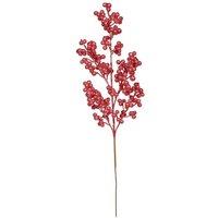 KDMD Red Glitter Berry Stem H47cm 3 Pack