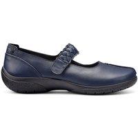 Hotter Women's Wide Fit 'Shake II' Mary Janes in Mid Navy | Size: 9