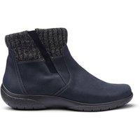 Hotter Women's Wide Fit 'Malham' Ankle Boots in Navy | Size: 7