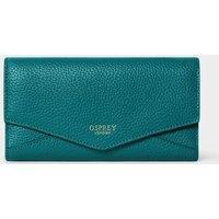 OSPREY LONDON Women's The Core Medium Leather Matinee Purse in Teal