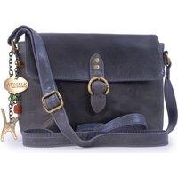 Catwalk Collection Handbags Women's Freya Small Leather Cross Body Bag in Blue