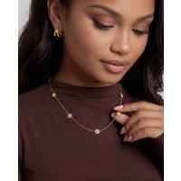 Elk & Bloom Women's 14K Gold Flower Choker Necklace