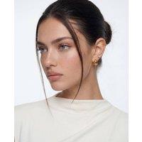 Elk & Bloom Women's Chunky 14K Gold Triple Wrap Studs