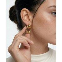 Elk & Bloom Women's Chubby 14K Gold Molten Drop Studs