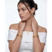 Elk & Bloom Women's Chunky Gemstone Starlight 14K Gold Bangle