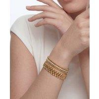Elk & Bloom Women's 14K Gold Chunky Watch Chain Link Bracelet