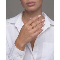 Elk & Bloom Women's Double Star Dainty 14K Gold Ring