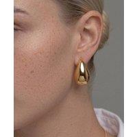 Elk & Bloom Women's Medium Chubby 14K Gold Teardrop Drop Studs