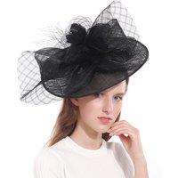 PEACH ACCESSORIES Women's Ethereal Aviary Large Stunning Fascinator in Black