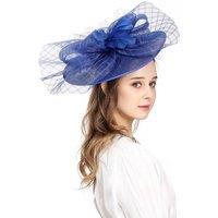 PEACH ACCESSORIES Women's Ethereal Aviary Large Stunning Fascinator in Royal