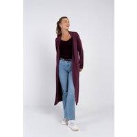 Kettlewell Women's Seraphina Longline Cardigan in Wine | Size: 12