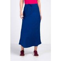 Kettlewell Women's Bias Cut Linen Blend Skirt in Cobalt | Size: 8