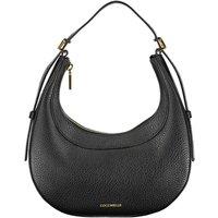 Coccinelle Women's Arlettis Pebbled Leather Shoulder Bag in Black