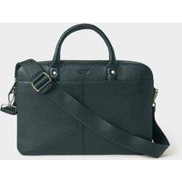 OSPREY LONDON Men's The Jacob Leather Laptop Bag in Green