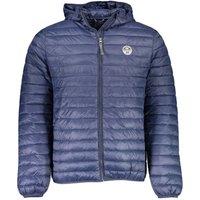 North Sails Men's Lightweight Puffer Jacket With Hood in Dark Blue | Size: 2XL