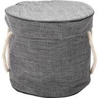 Garden Sanctuary Toy Storage Basket with Play Mat in Grey
