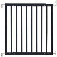 Safetots Chunky Wooden Screw Fit Stair Gate Screw Fit Baby Gate in Black | Size: 63.5 cm - 105.5 cm