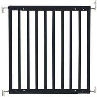 Safetots Top of Stairs Baby Gate Screw Fit Baby Gate in Black | Size: 63.5 cm - 105.5 cm