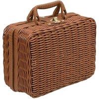 FLAVORA M Woven Basket Resembling Rattan Perfect in Brown
