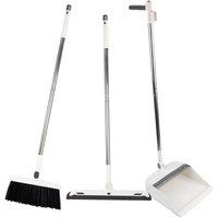 PAWNORA Long Handled Dustpan & Brush Set white in Warm White