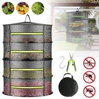PAWNORA 4 Layer Herb Dryer Hanging Drying Net in Black