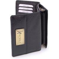 Catwalk Collection Handbags Women's Victoria Medium Leather Purse With RFID Protection in Black