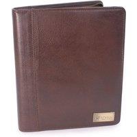 Catwalk Collection Handbags Women's Angela Leather A5 Travel Zipped Folder With Notepad in Brown