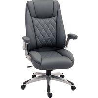 Rolipo Faux Leather Executive Office Chair in Dark Grey