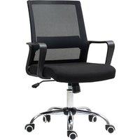 Rolipo Mesh Office Chair With Swivel Wheels in Black