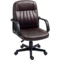 Rolipo PU Leather Executive Office Chair in Dark Brown