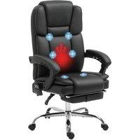 Rolipo 6-Point Massage Office Chair in Black