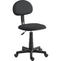 Rolipo Small Armless Office Chair in Black