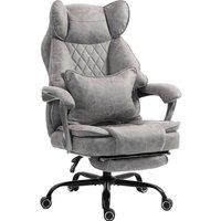 Rolipo 180 kg Reclining Big & Tall Leathaire Executive Office Chair in Grey