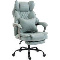 Rolipo 180 kg Reclining Big & Tall Leathaire Executive Office Chair in Light Blue
