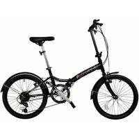 Dallingridge Freedom Folding Commuter Bicycle, 20 Wheel, 6 Speed - Black