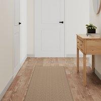 Berkfield Home Carpet Runner Sisal Look Sand 50x250 cm in Brown | Size: 100 cm diameter