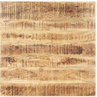 Berkfield Home Table Top Solid Mango Wood 15-16 mm 70x70 cm in Brown