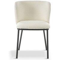 Lemon Pavilion MM Mandy Boucle Dining Chair (Pack of 2) - L44 x W46 x H75 cm - White