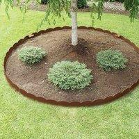 Primrose Scalloped Top Edging Garden Lawn Edge Section in Bronze in Light Bronze | Size: 10 Pack