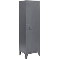 Moderna Metal Locker Cabinet 2 Shelf Grey 135cm
