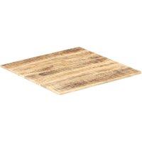 Berkfield Home Table Top Solid Mango Wood 15-16 mm 70x70 cm in Brown