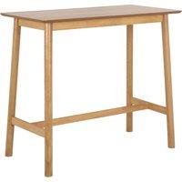 Furniture To Go Barlow Bar Table in Matt Oak in Light Brown