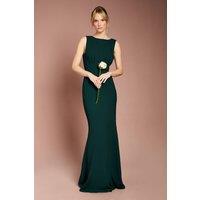 Coast Women's Honoured Sleeveless Cowl Back Maxi Bridesmaid Dress in Emerald | Size: 20